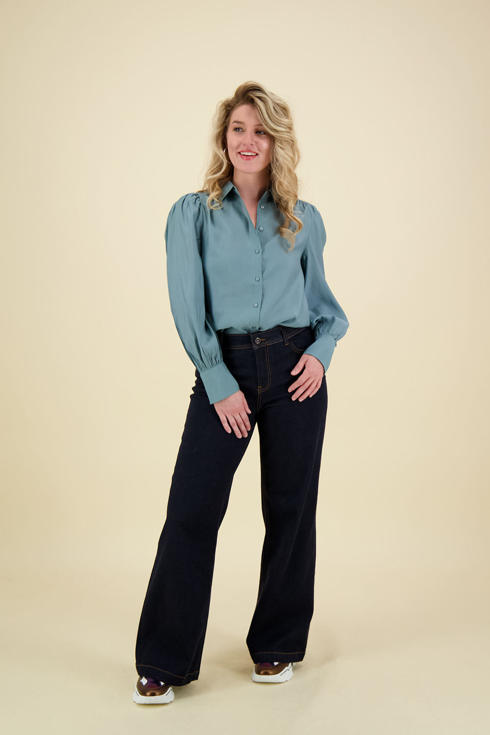Vive La Femme Blouse Nora Groen Vive La Femme Blouse Nora Groen