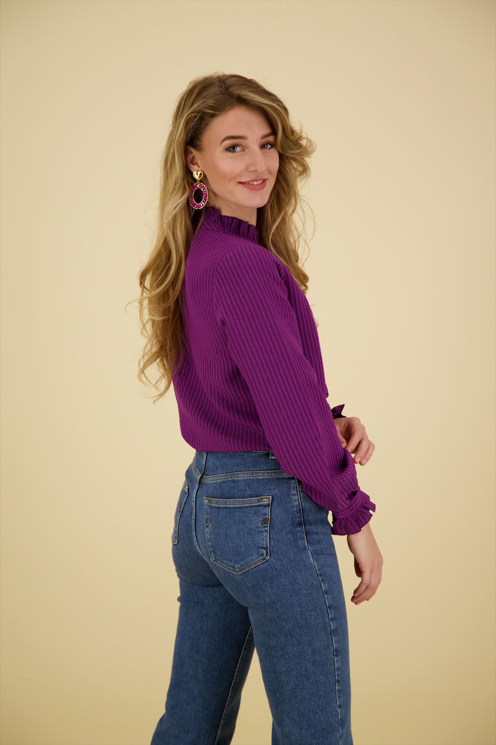 Geisha Blouse Paars  Geisha Blouse Paars