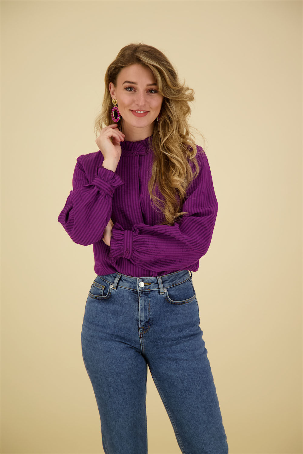 Geisha Blouse Paars  Geisha Blouse Paars