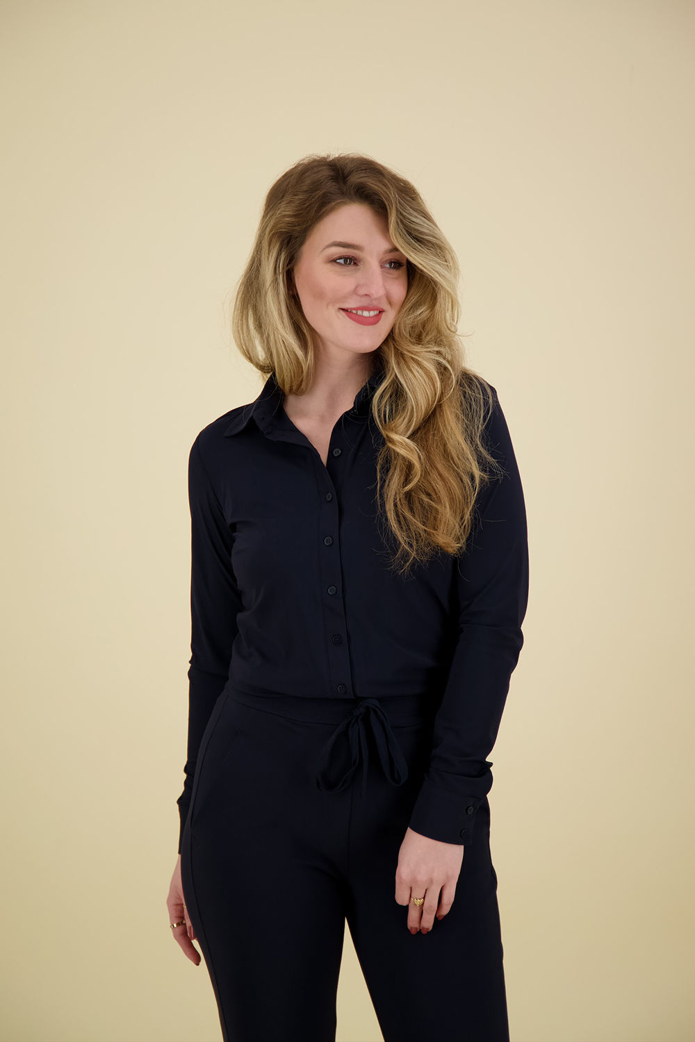 Studio Anneloes Blouse Poppy Donkerblauw Studio Anneloes Blouse Poppy Donkerblauw