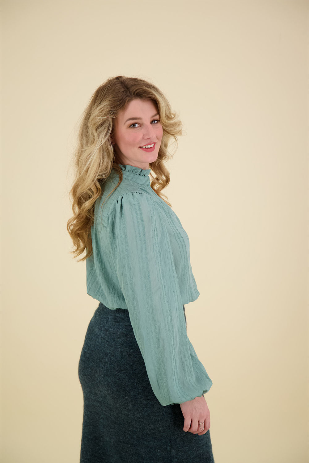Vive La Femme Blouse Groen Vive La Femme Blouse Groen