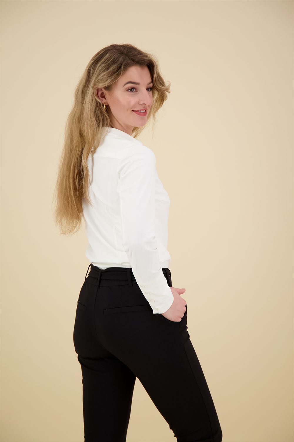 Lady Day Blouse Suzy Gebroken Wit  Lady Day Blouse Suzy Gebroken Wit