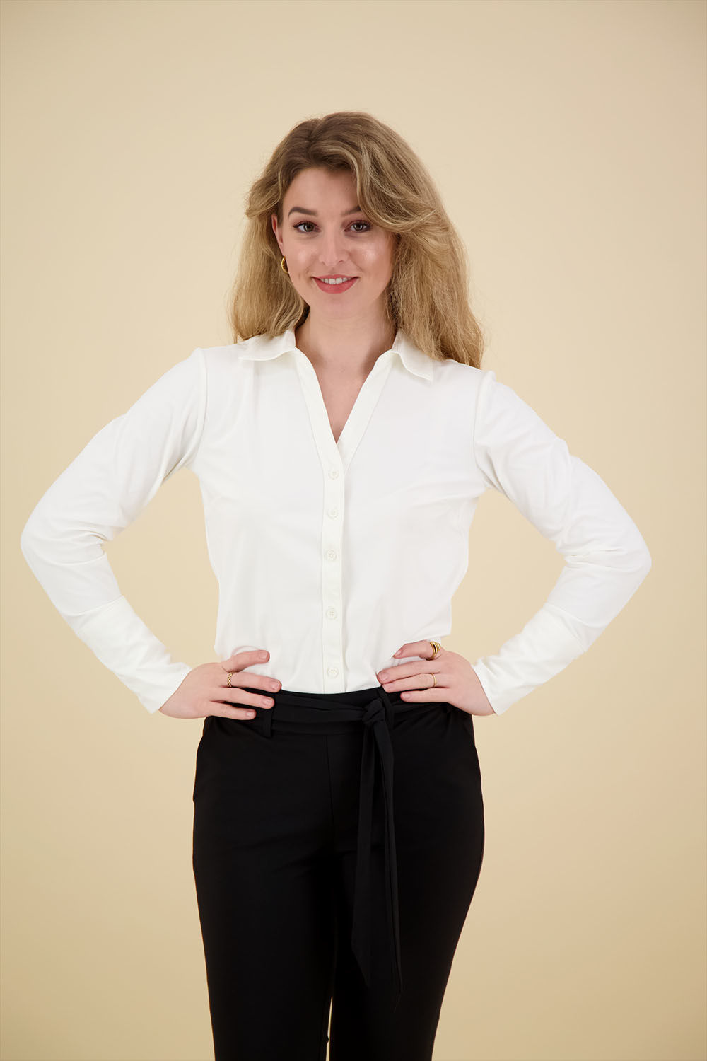 Lady Day Blouse Suzy Gebroken Wit  Lady Day Blouse Suzy Gebroken Wit