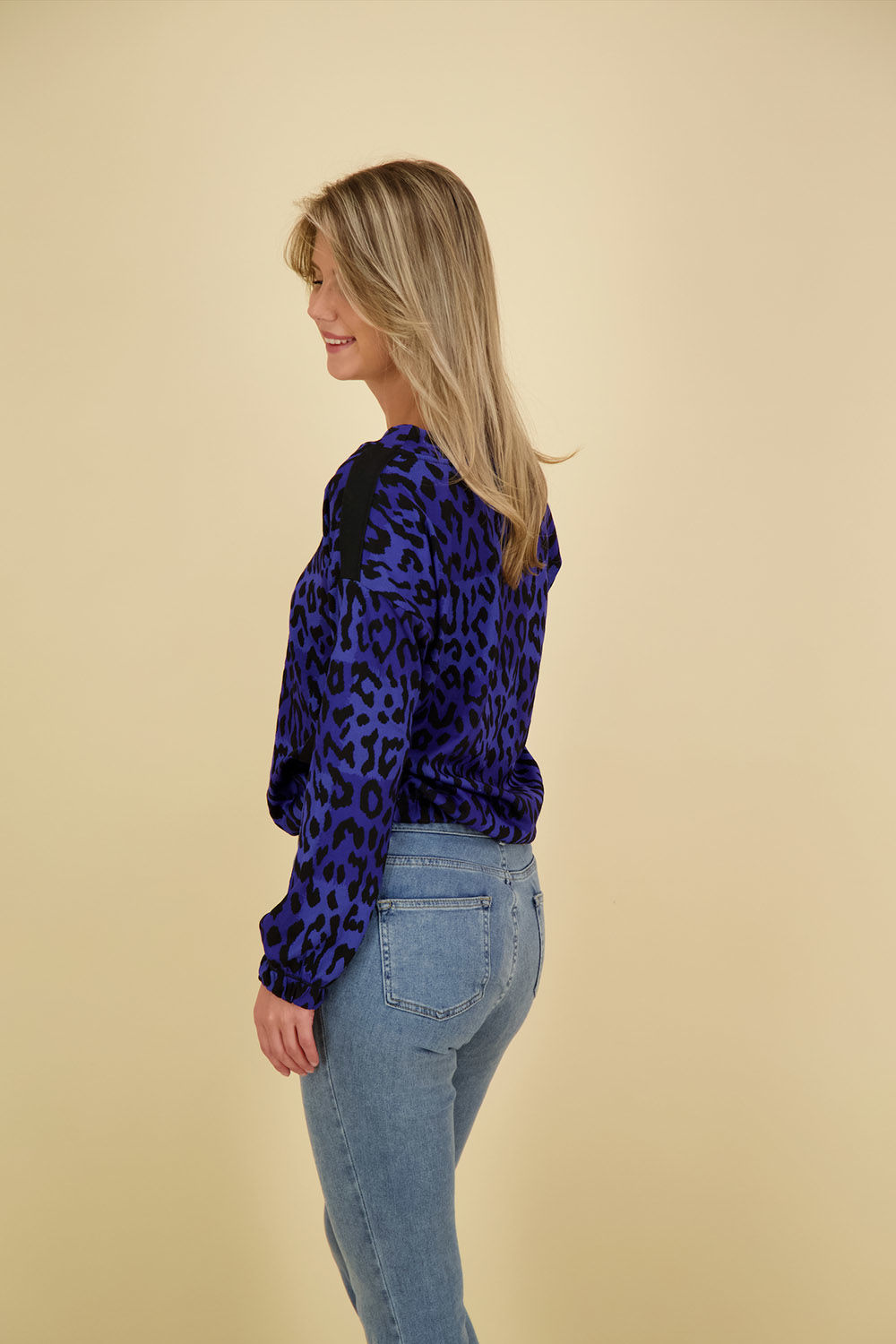 Enjoy Top Jawuard Blauw Enjoy Top Jawuard Blauw
