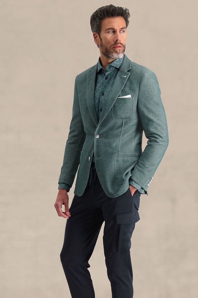 Blue Industry Blazer Groen