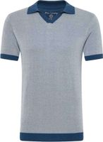 blue industry polo Blauw