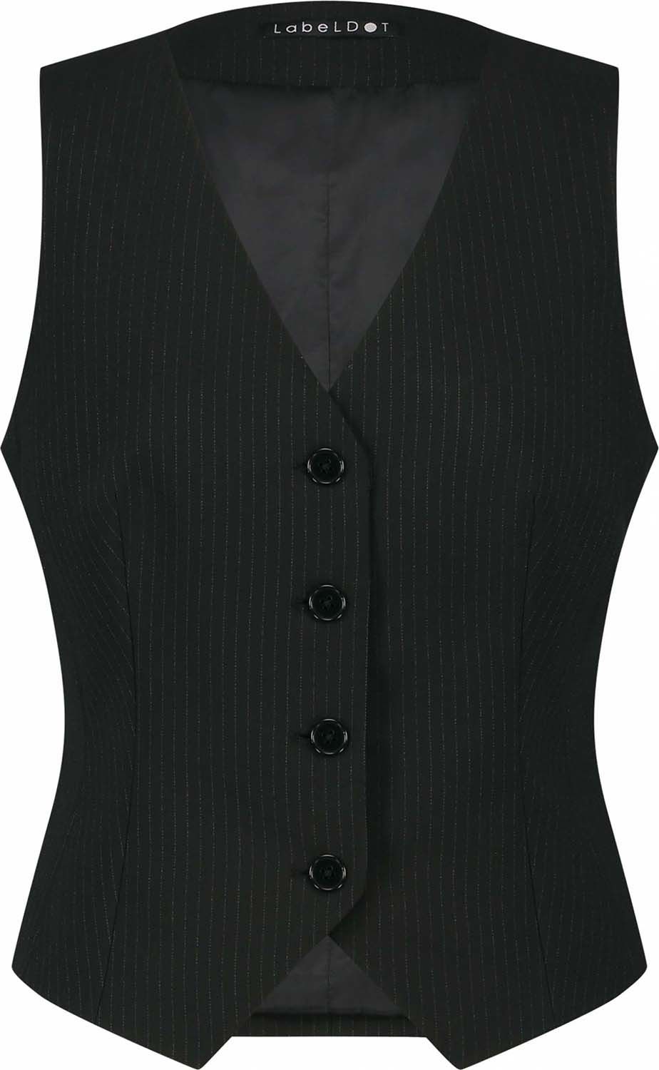 Label Dot Gilet Irma Zwart Label Dot Gilet Irma Zwart