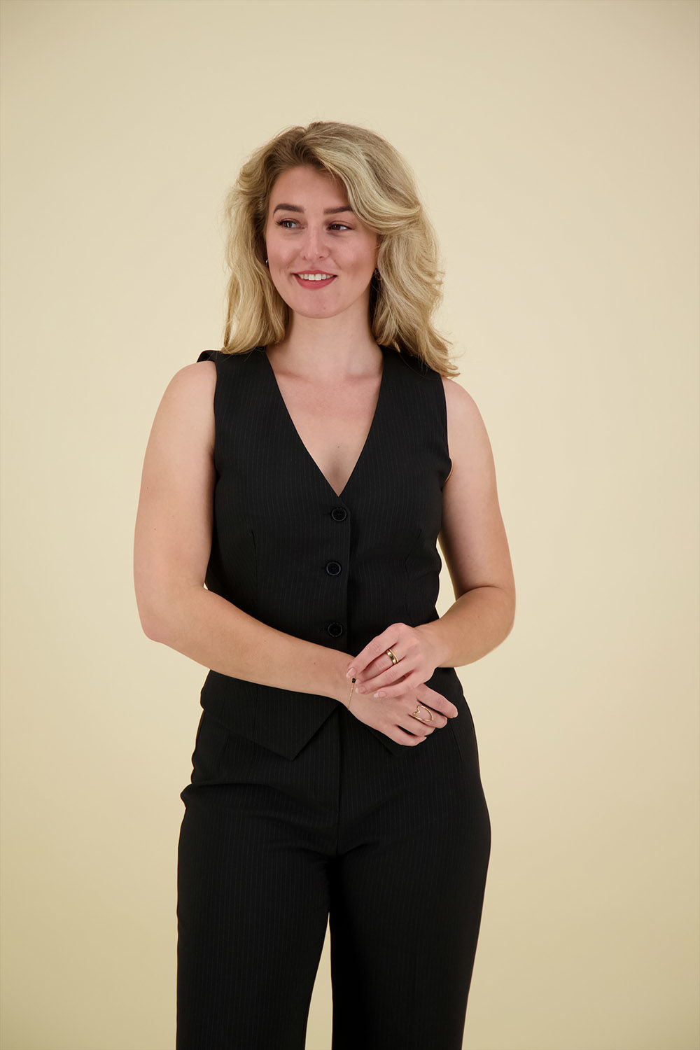 Label Dot Gilet Irma Zwart Label Dot Gilet Irma Zwart