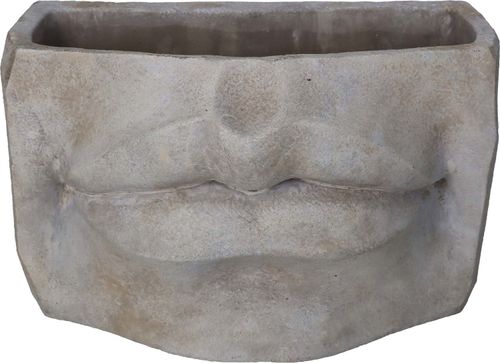 Bomont Collection Planter Lips Concrete Ivory 26.5x15.5x16cm Wit