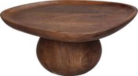 Cake Stand Wood Brown 26x20x10.5cm Bruin