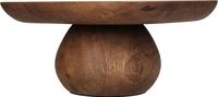 Cake Stand Wood Brown 26x20x10.5cm Bruin