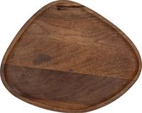 Cake Stand Wood Brown 26x20x10.5cm Bruin