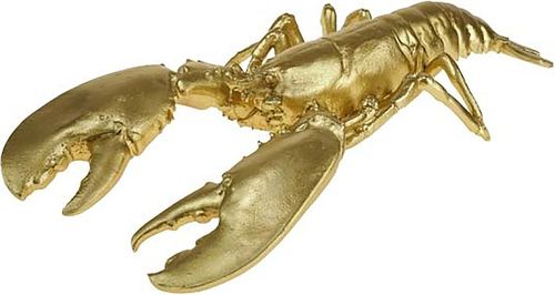Bomont Collection Deco object lobster, gold polyresin, 45x25x9cm Geel