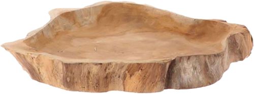 Bomont Collection Tray Teak Tapan d35.0h5.0 Bruin