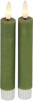 Dinerkaars LYON S LED 2,2x15cm rustiek l.groen Groen