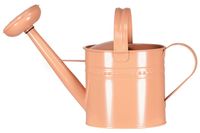 Watering can metal 40x17.5x25cm peach Rood
