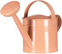 Watering can metal 40x17.5x25cm peach Rood