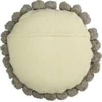 Cushion Pompons cotton grey 45x45cm Grijs