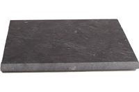 Plate marble 20x20x1cm dark grey Grijs
