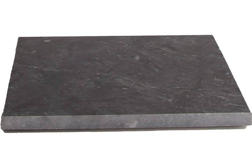 Bomont Collection Plate marble 20x20x1cm dark grey Grijs