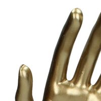 Ornament Hand Polyresin Gold 13.5x13.5x36.5cm Geel