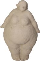 Ornament Big Woman Polyresin Beige 17x12x25.5cm Beige