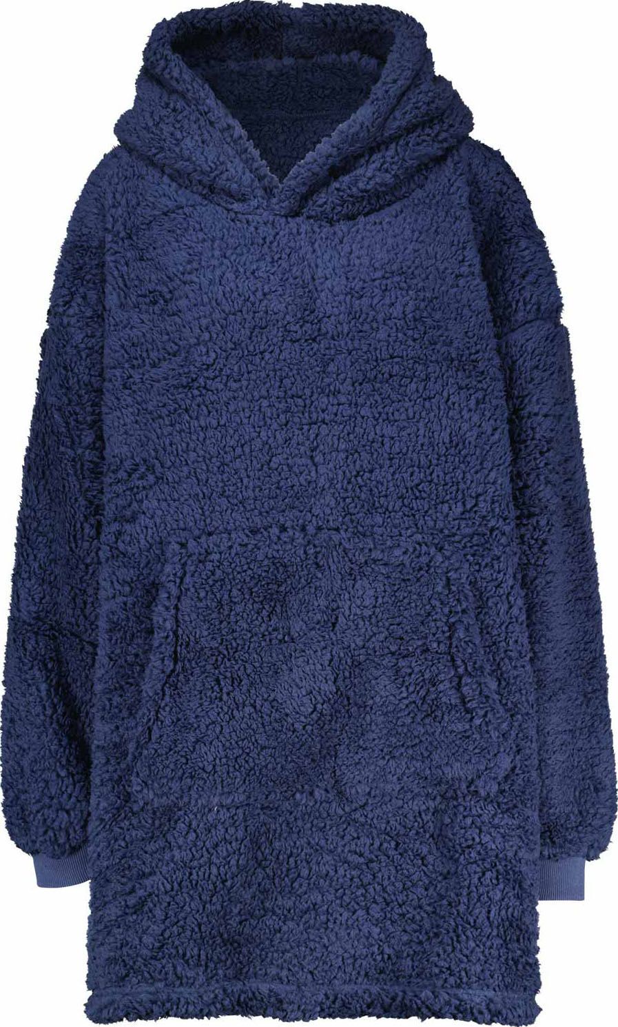 Bomont Collection Oversized Hoodie Teddy Donkerblauw
