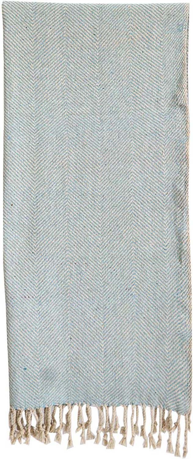 Plaid Mansay Recycled Cotton 150x125cm Blauw