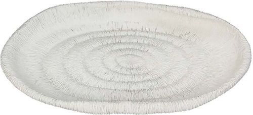 Bomont Collection Plate Polyresin White 34x22x4cm Wit