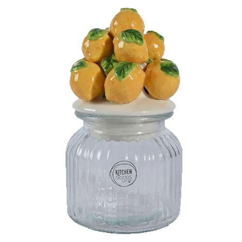 Bomont Collection Pot glas citroen L11W11H19cm Geel