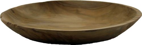 Bomont Collection wooden plate D30H4cm Bruin