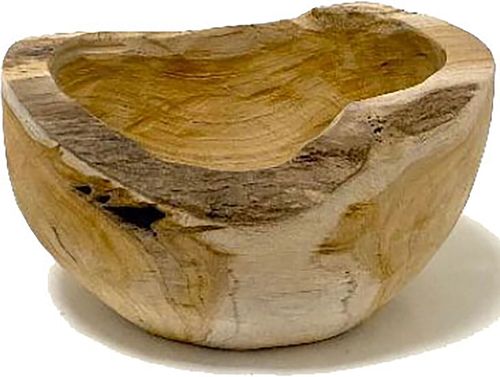 Bomont Collection Schaal Teak Naturel d20h10cm Bruin