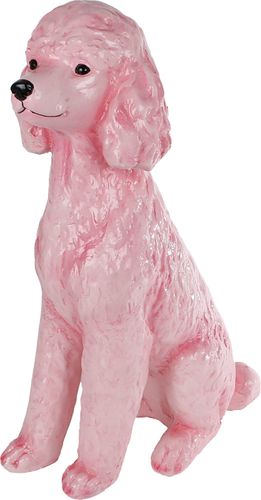 Bomont Collection Sculptuur 'Poodie' XXL gl.roze polystone 36,5x19,5 Roze