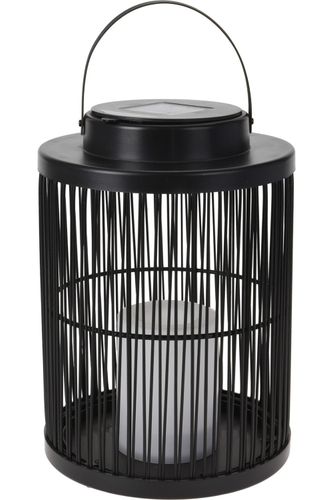 Bomont Collection Solar lantaarn zwart met led D18H24cm Zwart