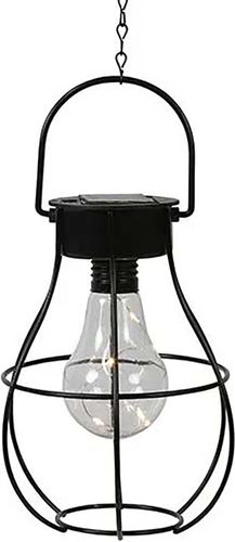 Bomont Collection Solarhanglamp LED ro Lomax zwart L14B14H17cm Zwart