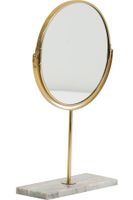mirror on base 24x9x40,5cm marble Grijs