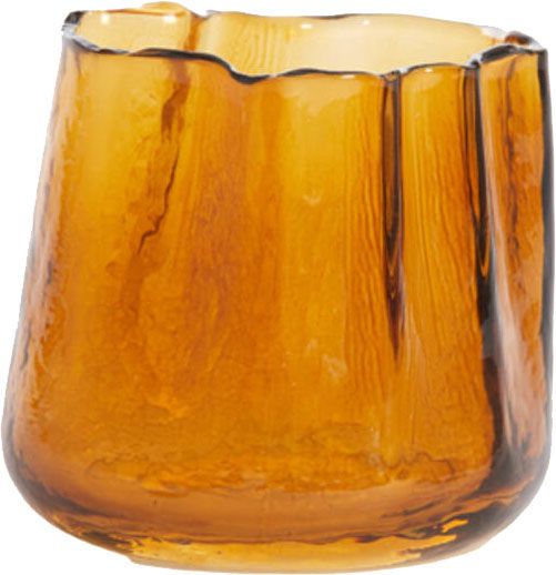Theelicht Ø11x9,5 cm MURADA glas bruin Bruin