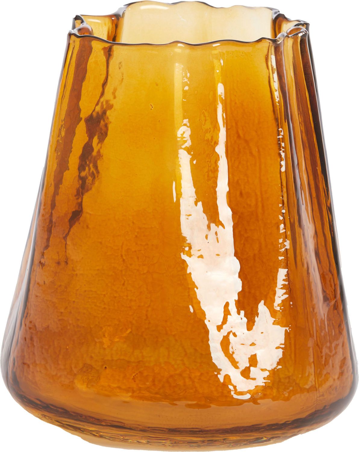 Theelicht Ø14,5x15,5 cm MURADA glas bruin Bruin