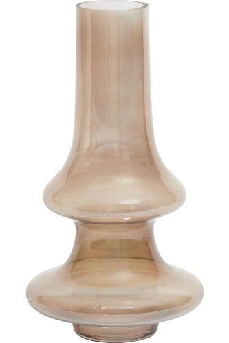 Bomont Collection Vase NIANA 18,5x35,5cm glass oil grey Bruin