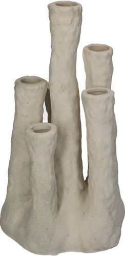 Bomont Collection Vase Coral Fine Earthenware Ecru 14x11.6x26cm Wit
