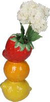 Vase Fruits Fine Earthenware Multi 9.6x8x19.5cm Multi