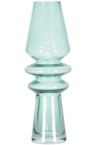 Bomont Collection Vase Glass Green 7x7x25cm Groen