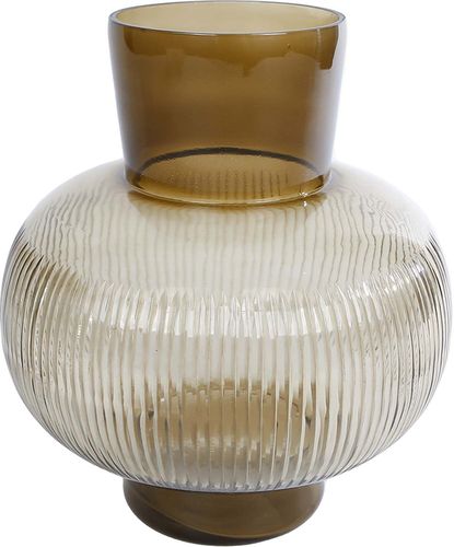 Bomont Collection Vase 'Jur' S bruin glas 18x18x20cm Bruin