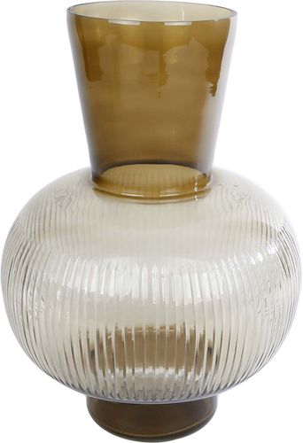 Bomont Collection Vase 'Jur' L bruin glas 20x20x31cm Bruin