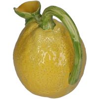 Vase Lemon Fine Earthenware Yellow 17.5x13.5x19.5c Geel
