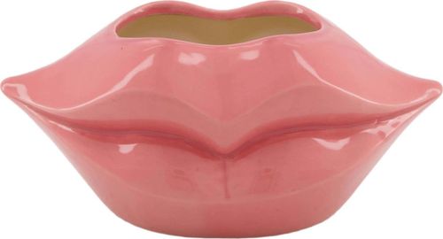 Bomont Collection Vase lip ceramic 27.5x14x12cm pink Roze