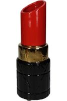 Vase Lipstick fine Earthenware Red 10x10x27cm Rood