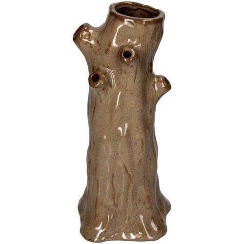 Bomont Collection Vase Tree Trunk Stoneware Taupe 12.5x12x25cm Bruin