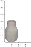 Vase Porcelain White 8.5x8.5x14.5cm Wit