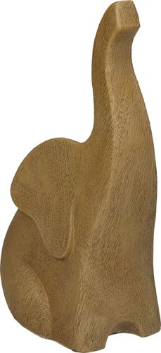 Bomont Collection Ornament Elephant Polyresing natural 11x7.5x17.5cm Bruin